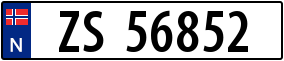 Truck License Plate